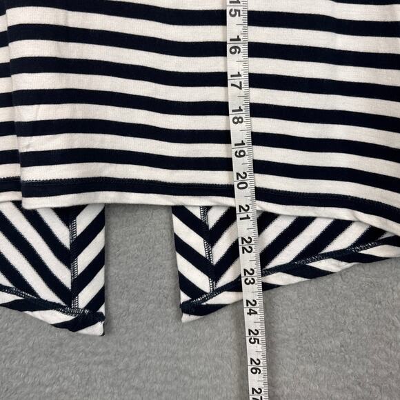 Rag & Bone Women’s Open Back Striped Tee Blue White Size XS Designer Nautical - Picture 6 of 9